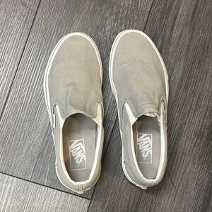 Vans Gray Slip-On Sneakers
